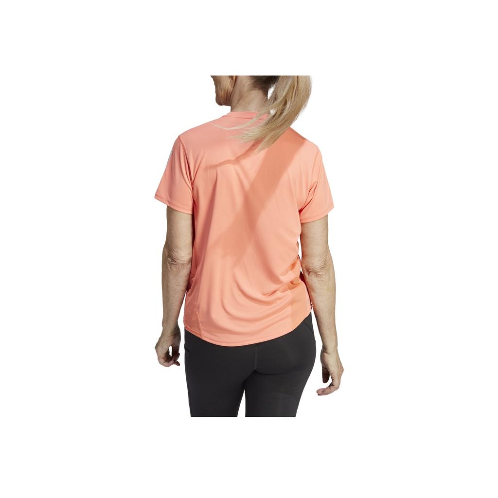 Adidas Logo Round Neck Loose Breathable Sports Training Short Sleeve T-Shirt Women T-Shirts Orange IC5196
