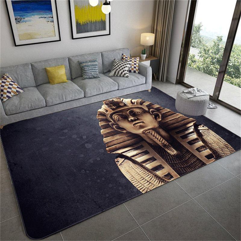 Oude Egypte Cultuur Gedrukt Vloermat Woonkamer Decoração vintage Tapijt Slaapkamer Vloerkleed Deur Tapete Decoração de casa