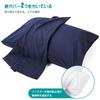 Anywin Pillow with Two Covers, Hotel-Quality High-Resilience Pillow for a Restful, Comfortable Sleep, Washable, 3D Structure (634320cm, Navy)