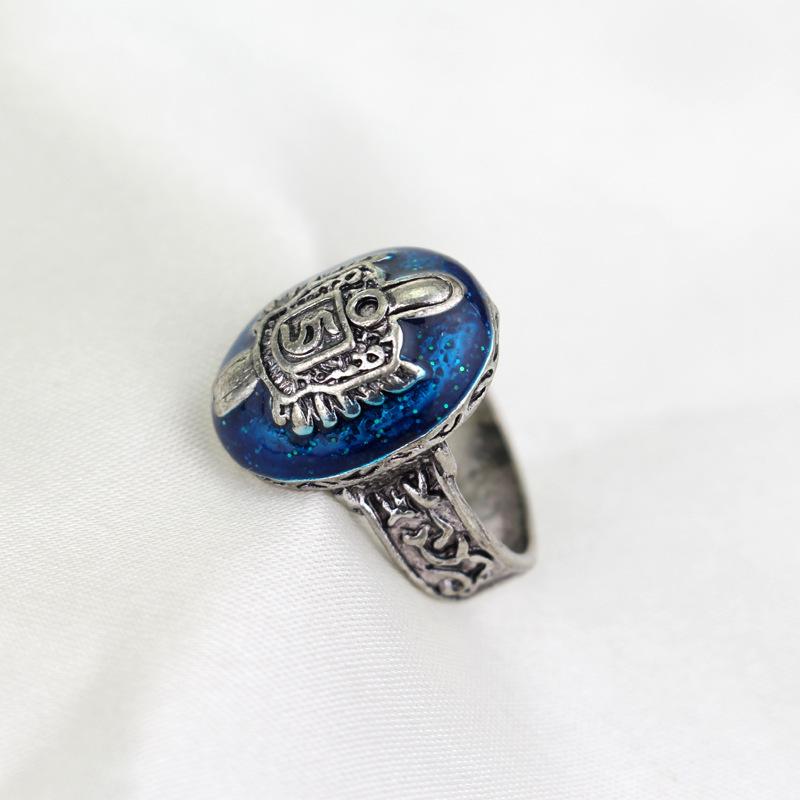 Europäischer & Amerikanischer Schmuck Vampire Diaries Anti-Sonnenlicht Ring mit Damon & Stefan Design