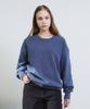 Aidan M Pigment Cut-Line Sweatshirt (Blue)