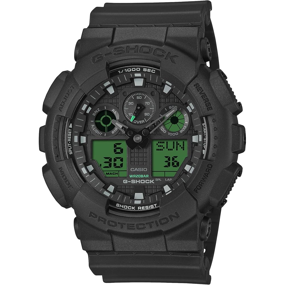

Casio G-Shock GA-100BEG-1AJF Men s Watch Black Analog Digital Water Resistant