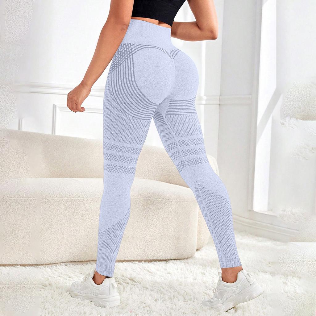 Women High Waist Leggings Butt Lift Fitness Pants Tummy Control Seamless Breathable Quick Dry Yoga Tights