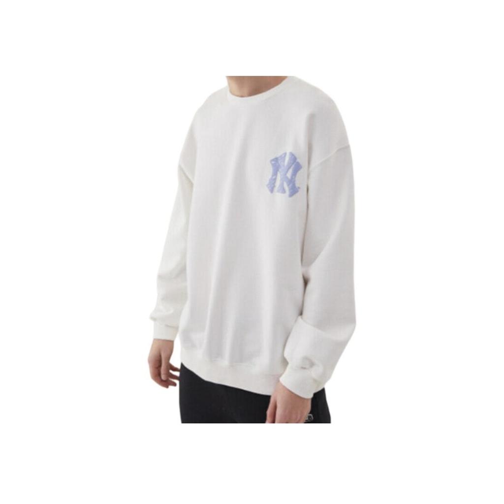 New MLB Sweatshirt Unisex Ivory White 31MT05941-50I