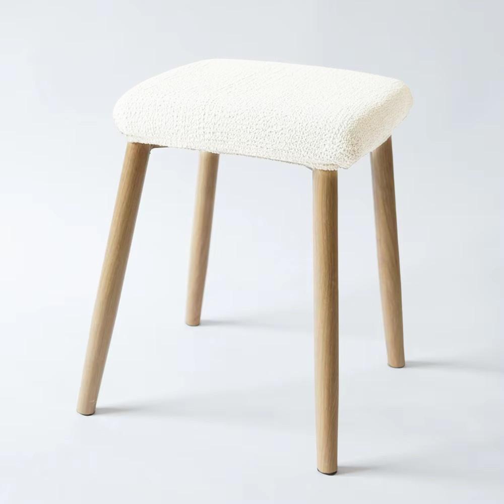 

JHWarmo Square Stool Chair Cover Home Cotton Elastic Square Living Room Protective Stool Covers Wood Chair Dust Protection Cover 35X35cm белый