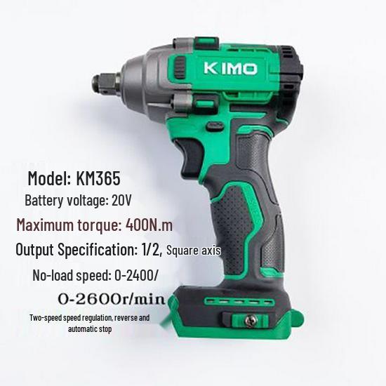 

Qimo High Torque Brushless Electric Impact Wrench with Lithium Battery 500N for Auto Repair and Hand Drilling (Old Model)