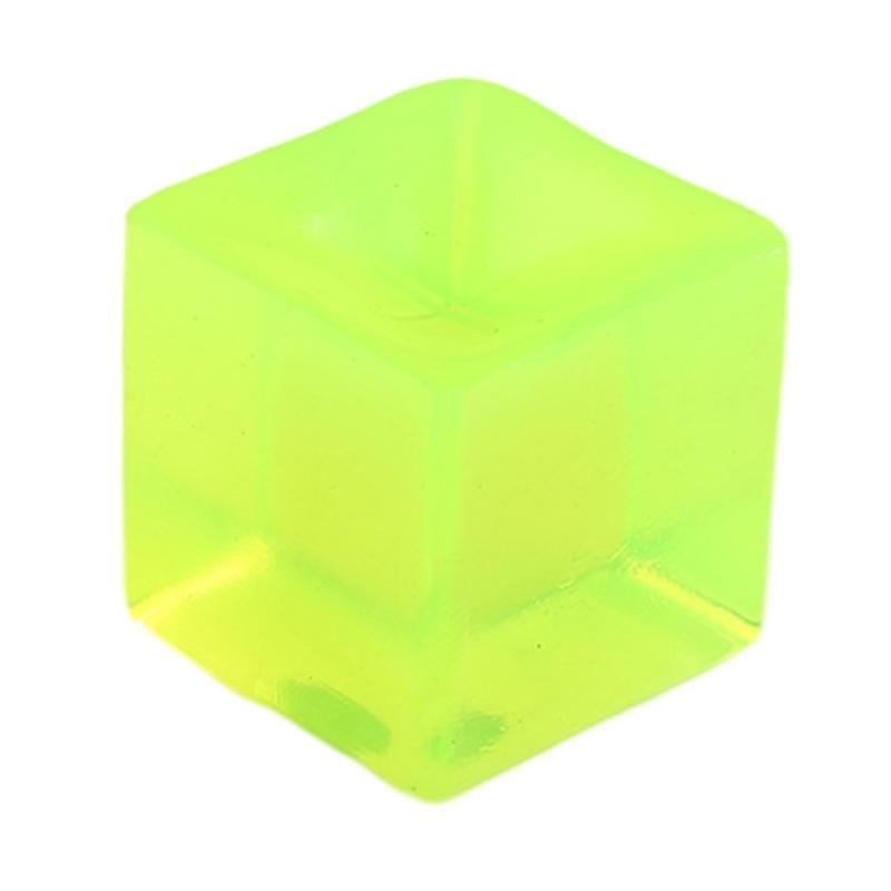 Crystal Unbreakable Ice Cube Figurine Maltose Novelty Gag Table Sensory Toy
