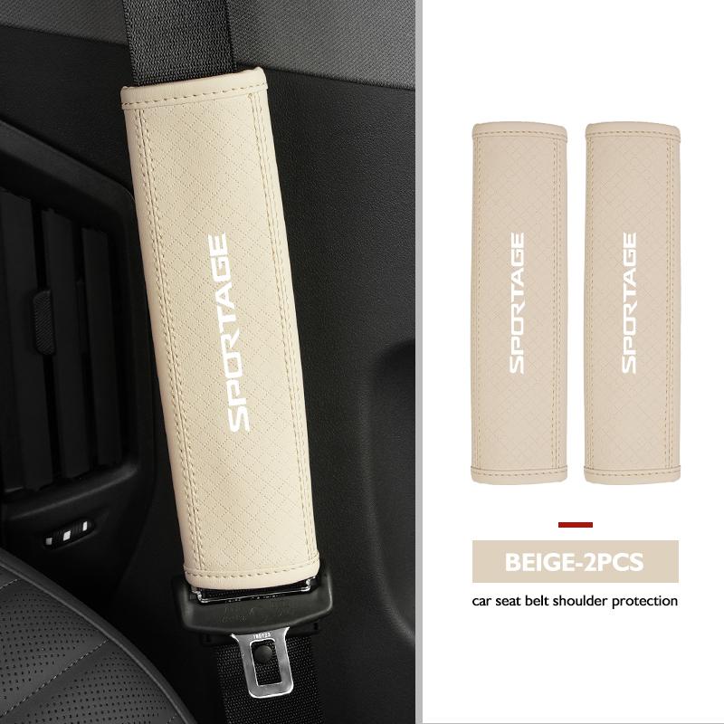 ASP1  Car Seat Belt Cushion Safety Belt Shoulder Protector Pad For KIA Sportage Rio Ceed Niro Soul Stonic Proceed Sorento