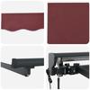 Electric Retractable Awning Burgundy Red & Anthracite 4 X 3 M