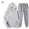 1977 Alphabet Men's and Women's Hoodies ESSENTIALS Double-line FOG Trendy High Street Loose Fleece Sweater Set