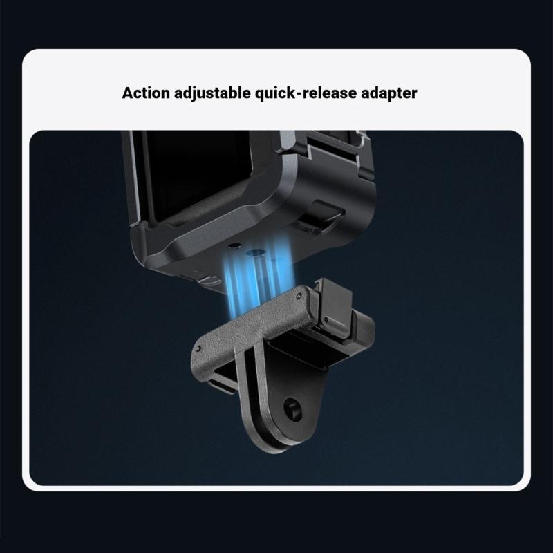 Aluminum Quick Release Cage For Action 6 Action Camera Mount With Cold Shoe Full Protective Frame Case Accessories