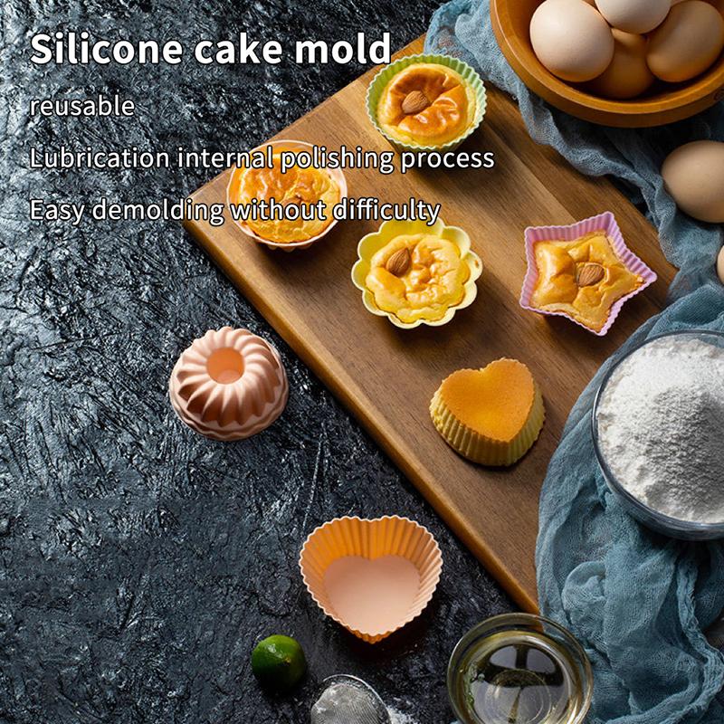 5/10/20/25 Stück Silikon-Lunchbox-Teiler Cupcake-Förmchen Eierkuchenhalter Kuchenbecherform Muffinförmchen Bento-Box-Zubehör Für Kinder
