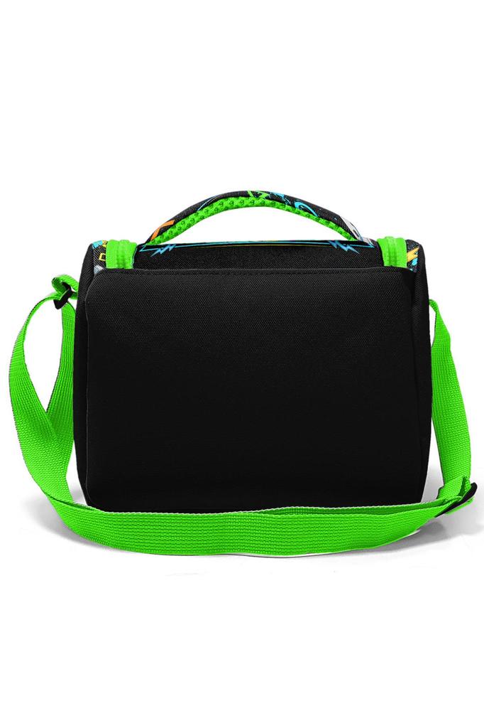 Coral High Kids Siyah Fosforlu Yeşil Gamer Desenli 3’lü Okul Çanta Seti SET0123654