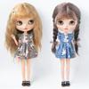 Blythe clothes Retro Floral Dress set Crop Top midi tulle Skirt Short Skirt for Licca Azones Ob22 2427 Ker YMY doll accessories