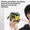 New Laser Tape Measure 3 In 1 Digital Tape Measure High Precision Laser Rangefinder Steel Tape Measure High Elasticity