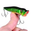 Colored Artificial Lures Features Double Hook and Slow Sinking Properties for Enhancing Fish Attraction