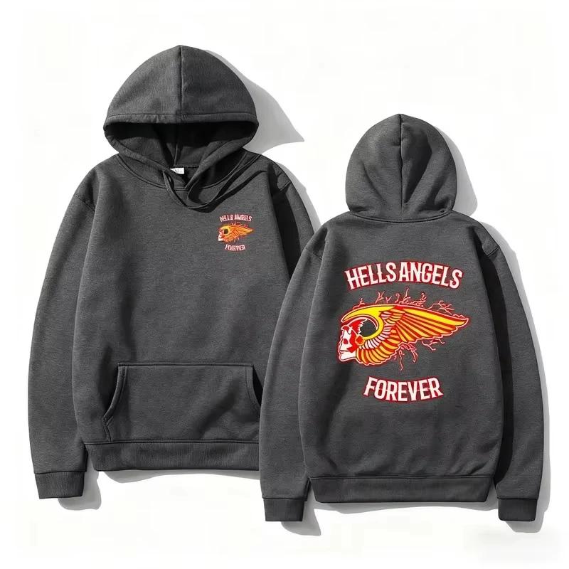 Hells Angels Brotherhood Motorclub Vintage 2D Hoodie New Men Women Sweatshirt Unisex Streetwear Hip Hop Autumn Winter Tops Cloth