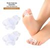 Silicone Three-hole Toe Splitter, Anti-wear Foot Cover, Three-toed Big Foot Splitter Foot Care Tool