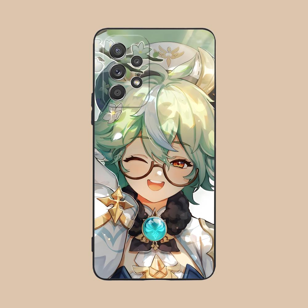 Game GI Sucrose Matte TPU Mobile Phone Case for Samsung Galaxy M55 54 42 35 34 33 32 23 22 15 14 13 12 F55 5G Colorful Cover