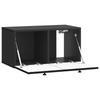 Wall Mounted TV Cabinet Black 59.5 x 31 x 30 cm