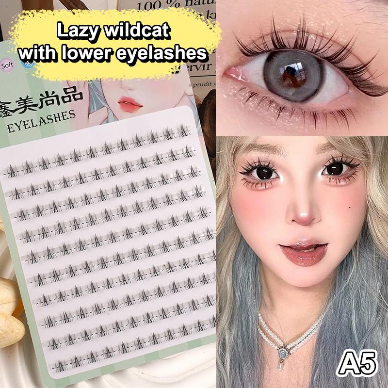 

Multi-Styles Individual Lower Eyelash Natural Comic Eye Cluster Eyelash Extensions False Cluster Volume Eyelash
