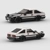 City Car Speed Racer MOC Ae86 GT-Apex Modello Veicolo Blocchi da Costruzione Mattoncini Corse Initial D Supercar Garage Regalo di Natale Giocattoli