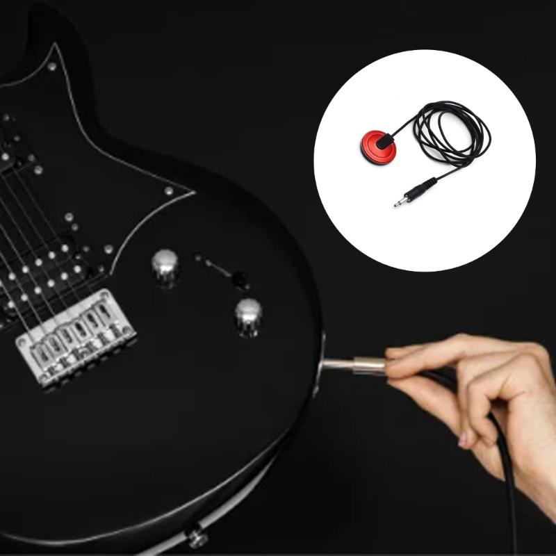 Multipurpose Piezoelectric Pickup Microphones for Guitar Ukulele Sensitive to Vibrations Delivering Authentic Sound
