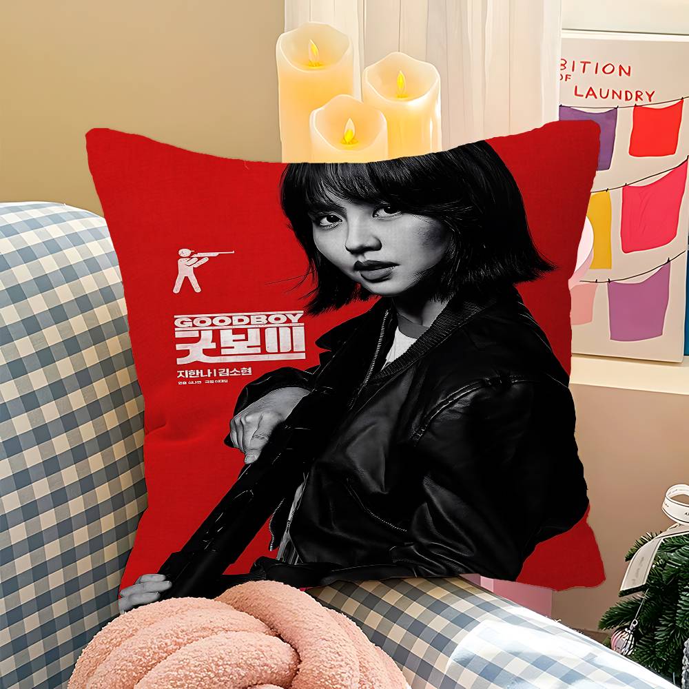 

Hot Kdrama G-Good Boy Cushion Cover Car Throw Pillow Case For Sofa Car Christmas Gift 40x40cm 45x45cm 30cmx30cm