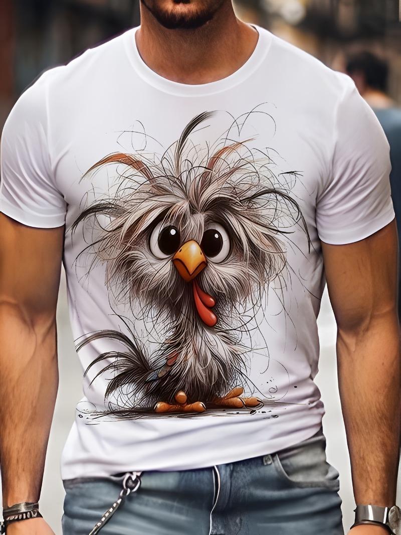 Men s Cute Cartoon Chick T-Shirt S