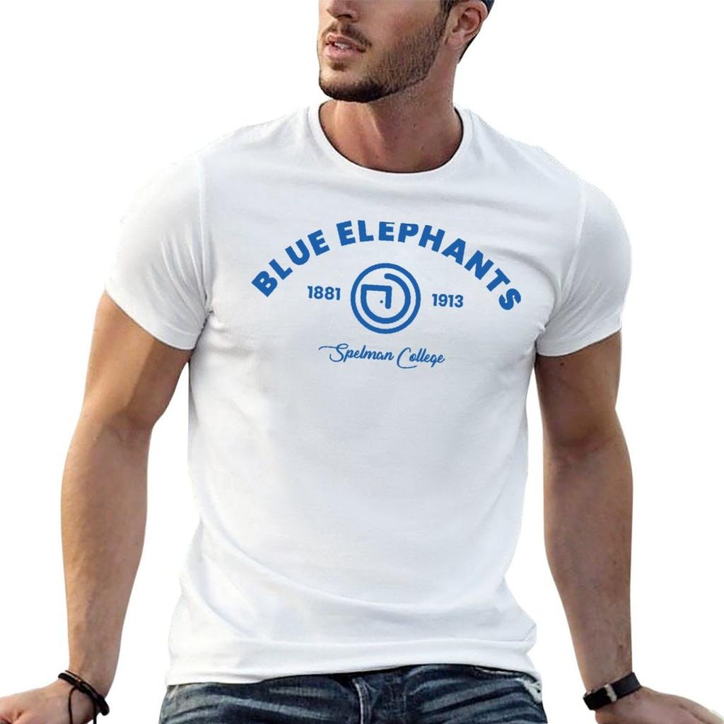 Blue Elephants Spelunisex College TShirt T Shirts For Unisex Cotton Soft Anime T Shirts For Unisex Unisex T Shirts Cotton TShirt