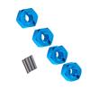 AEF2-4Pcs For MJX 1/14 1/16 14210 14303 16207 16208 Remote Control Car Accessories 12Mm Hex Connector