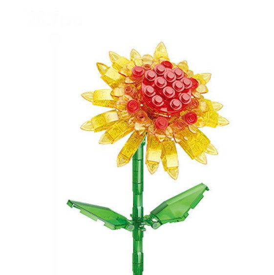 Modello Fiore Bouquet Eterno Blocchi da Costruzione Pianta Decorativa Creativa per Scrivania Casa Assemblare Mattoncini Giocattolo Educativo Regali per Bambine Bambini