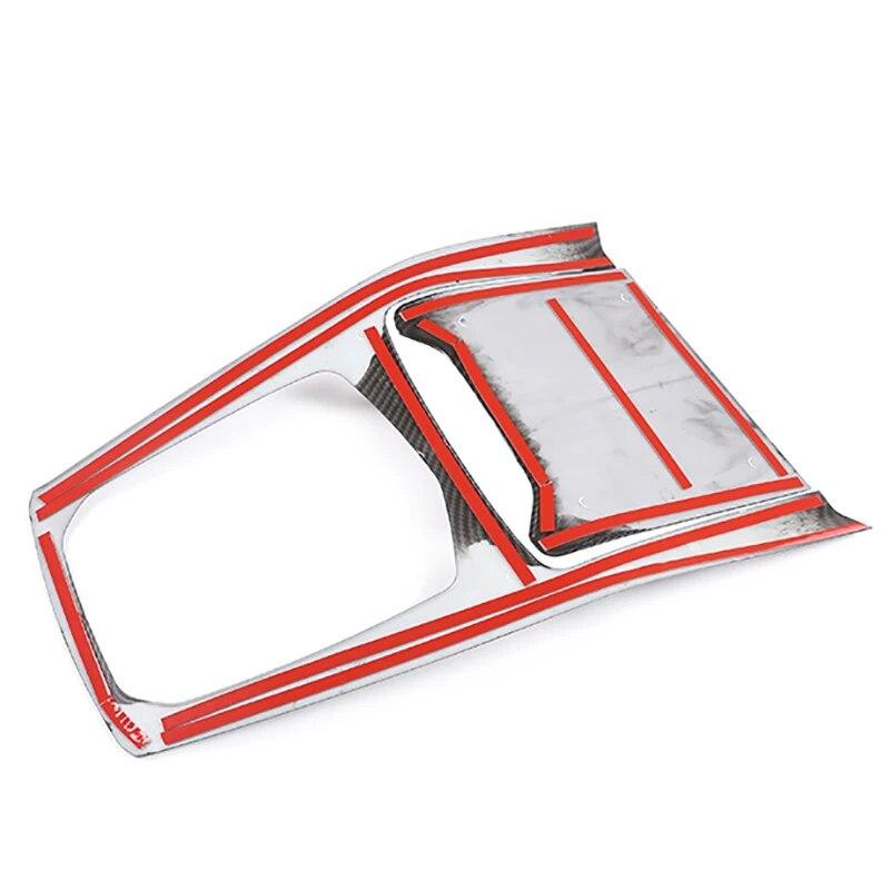 Auto Getriebe Shift Multimedia Rahmen Wasser Tasse Halter ABS Dekoration Abdeckung Aufkleber Auto Innen Zubehör Für BMW X5 G05 2018-21