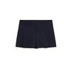 Spring New Women's Clothing Versatile Lattice Mid-Waist Wide Pleated Decoration Casual A- line Short Pantskirt 4661413