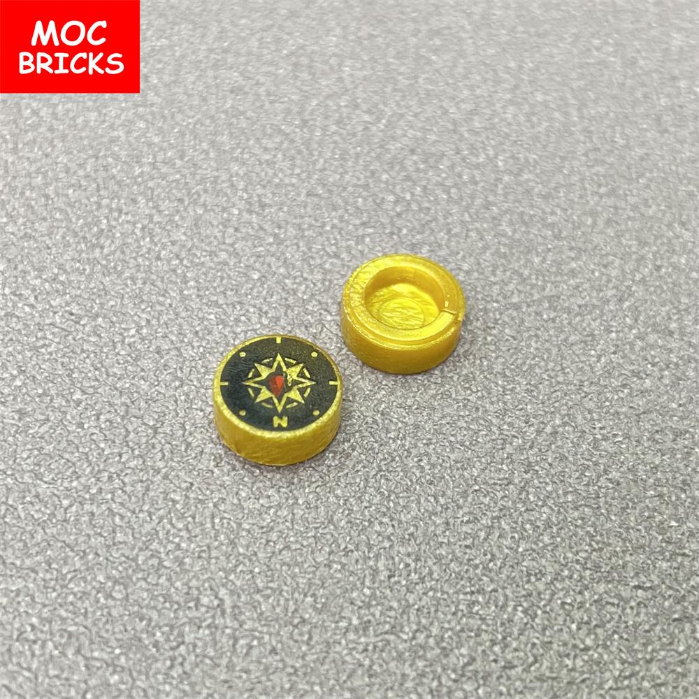 MOC Bricks Treasure Map Compass little hamster Accessories Building Blocks DIY Model Toys Dolls For Kid
