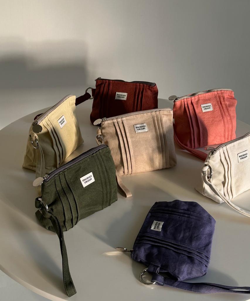 Phoenix Origin Cotton Canvas Pouch 7 Colors - Large