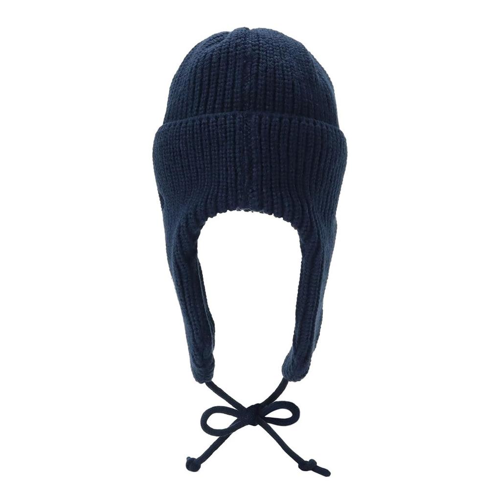 New Era Free Basic Cuff Knit Trapper NVY Knit Warm and Cold Navy Cap, Weather,