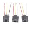 5Pcs H4 Bulb Socket Auto Accessories H4 3 Pin Car Headlight Replacement Repair Bulb Holder Connector Plug Wire Socket