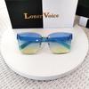 Women's High-End Rimless Butterfly UV Protection Sunglasses - Street Style