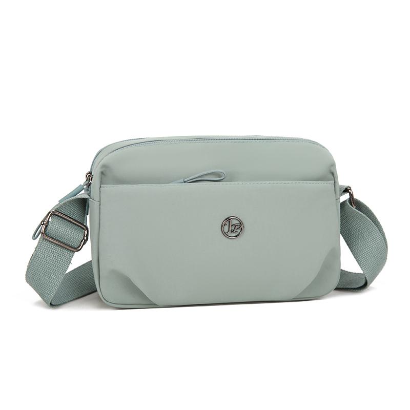 Large Capacity Nylon Messenger Bag – Waterproof Square Crossbody with Multi-Layers for Street Style & Travel
