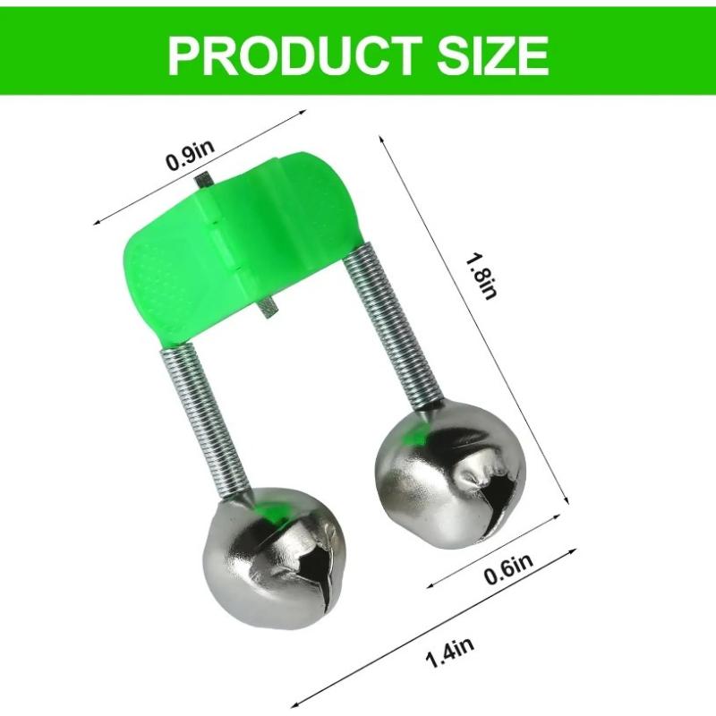 50pcs Fishing Colored Bell Copper Bell Throwing Rod Bell Sea Rod Fishing Alarm Fishing Gear Outdoors Fishing Supplies