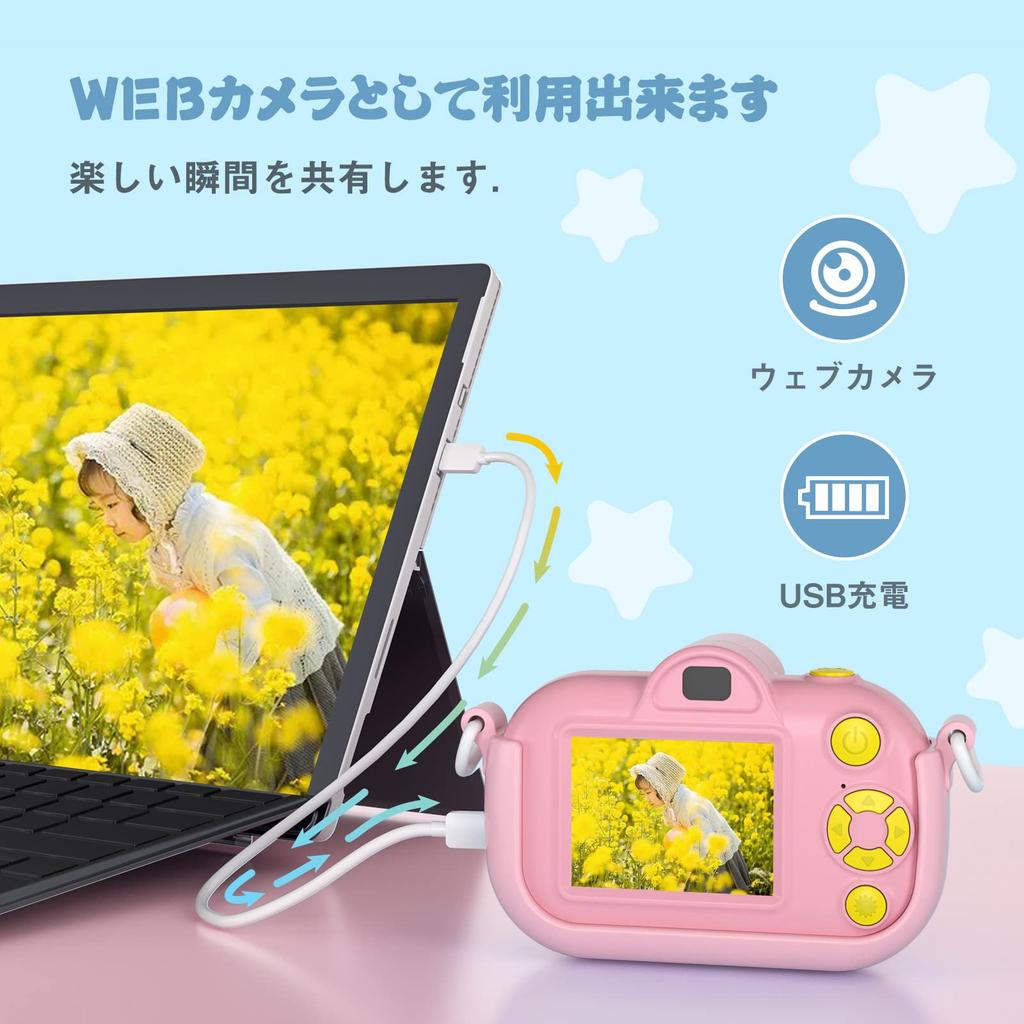 MELCAM Toy Kids Kids Toy Digital Camera for Equipped with 32g Card Included Camera, Camera, Camera, Camera, Girls, Boys, Kids, Children's Day, Kids,