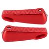 Pair Rear Foot Pegs Pedal Pad Motorcycle Folding Footrest Fit for Vespa GT GTS GTVRed