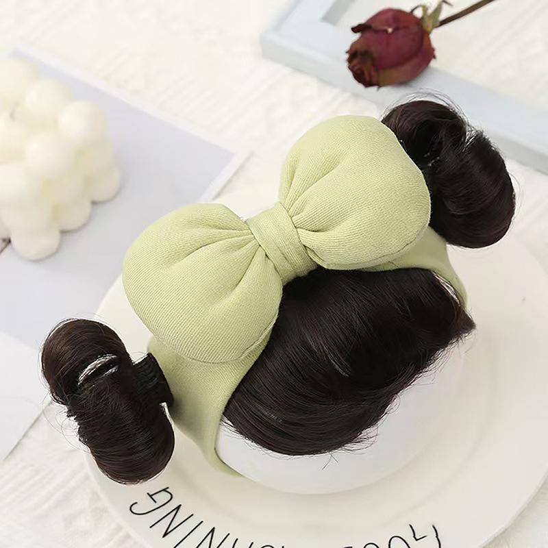 Hair Accessories Fashion Cute Cotton Bow Infant Baby Girl Hair Wig Hat Hairpiece Newborn Children Kids Girls Headbands Headwear