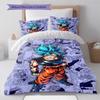 Dragon Ball Laughing Big Eyes Pose Bedding Set Anime Duvet Cover Polyester Soft Bed Linen Set -QJY