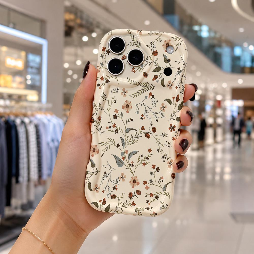 Gentle Daily Wavy Frame Silicone Case For iPhone 17 16 15 14 Pro Max Plus XR XS Anti Drop Soft Phone Cover