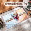 Personalized Crystal Velvet Carpet Poland Football Pattern Non Slip Floor Rug