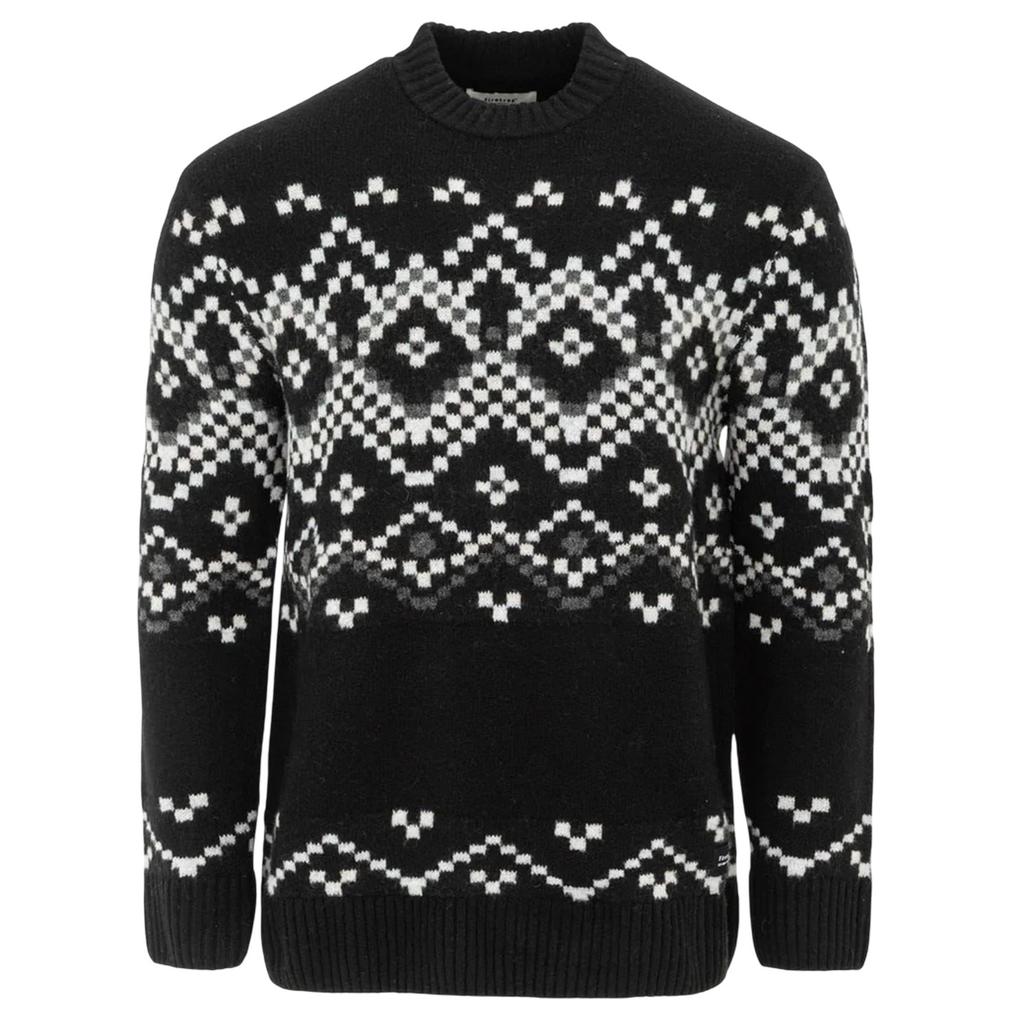 Firetrap Mens Fair Isle Polyester Blend Slim Casual Jumper