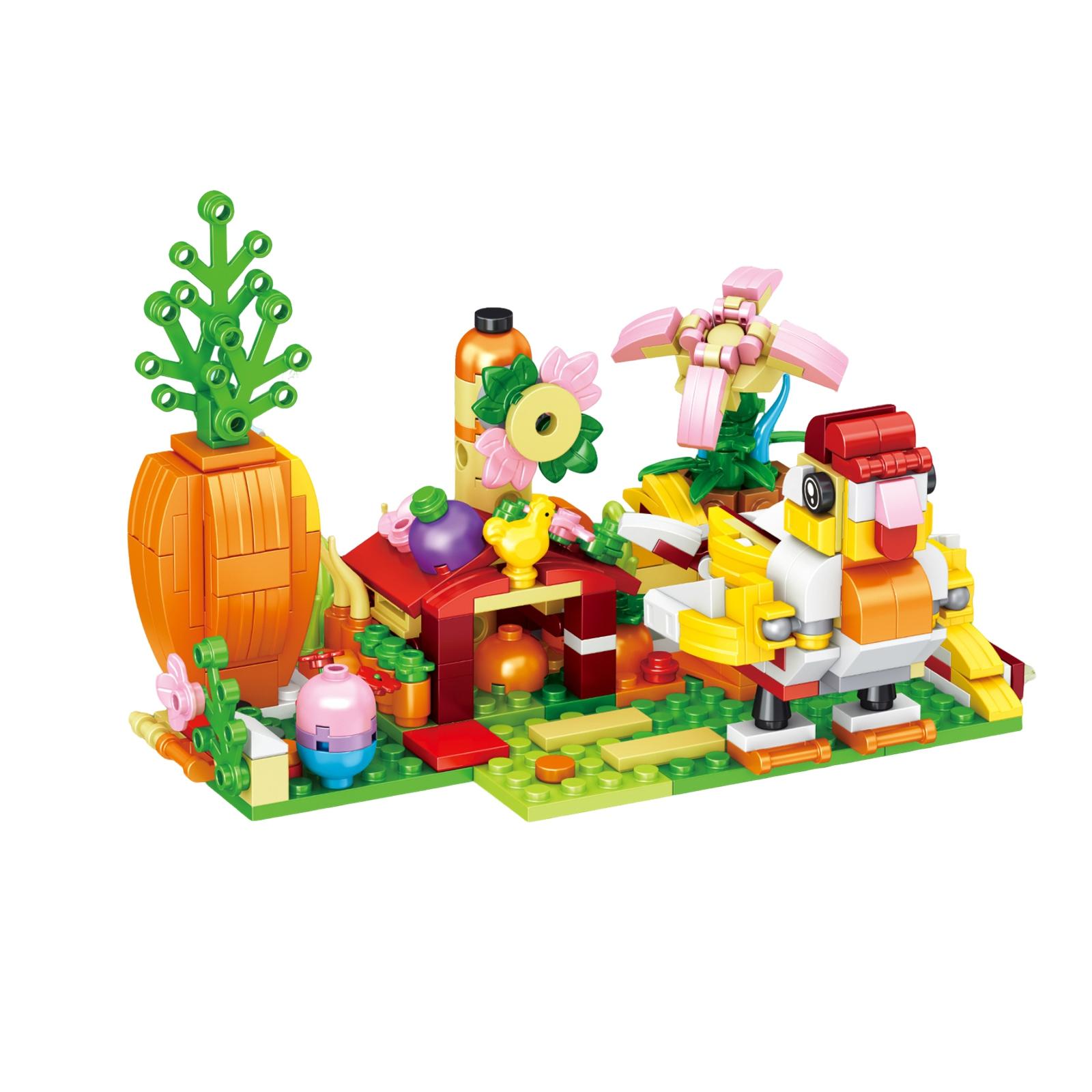 Easter Garden Children s Educational Small Building Block Toy, Children s Gift