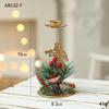 Golden Double Iron Candlestick Christmas Ornament
